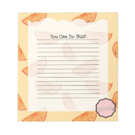 カスタマイズ可能なオレンジ ノートパッド