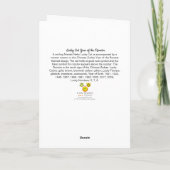 カスタマイズ可能なオンドリの幸運な猫年 シーズンカード (裏面)