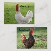 カスタマイズ可能なオンドリ、名刺 名刺 (正面/裏面)