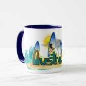 カスタマイズ可能なオーストラリア マグカップ (正面左)