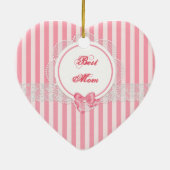 カスタマイズ可能なオーナメント – 母の日 – 休日+ セラミックオーナメント (裏面)