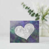 カスタマイズ可能なオービットハート爆発はがき ポストカード (スタンド正面)