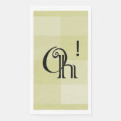 カスタマイズ可能なオ！おもしろい、モダンタイポグラフィイエロー (正面)