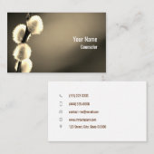 カスタマイズ可能なカウンセラーセラピストセピア 名刺 (正面/裏面)