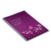 カスタマイズ可能なカクテルのレシピ ノートブック (右側)