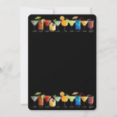 カスタマイズ可能なカクテルパーティの招待状 招待状 (裏面)