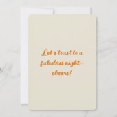 カスタマイズ可能なカクテルパーティの招待状 招待状 (裏面)