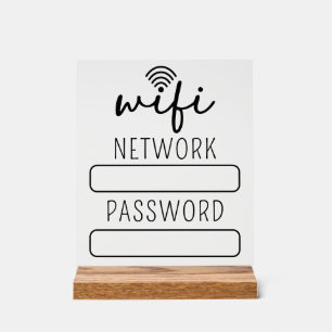 カスタマイズ可能なカスタマーWiFiアカウントサイン アクリルサイン