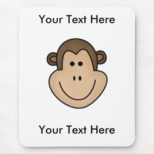 カスタマイズ可能なカスタムな猿のマウスパッド- マウスパッド (正面)