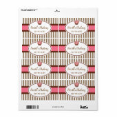 カスタマイズ可能なカップケーキのビジネス用ラベル ラベル (フルシート)