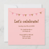 カスタマイズ可能なカップケーキ誕生日招待状 招待状 (裏面)