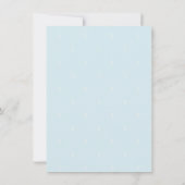 カスタマイズ可能なカップルのクジラの赤ちゃんシャワー 招待状 (裏面)