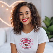 カスタマイズ可能なカップル写真Tee、一緒に接続 Tシャツ