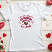 カスタマイズ可能なカップル写真Tee、一緒に接続 Tシャツ