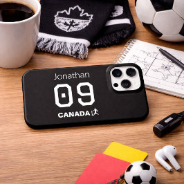 カスタマイズ可能なカナダサッカー選手ギフト iPhone 15 PROケース
