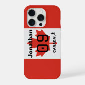 カスタマイズ可能なカナダ代表チームギフト iPhoneケース (裏面)