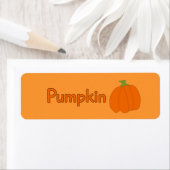 カスタマイズ可能なカボチャベーカリーラベル ラベル (インサイチュ)