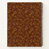 カスタマイズ可能なカボチャンススパイスベイカーレシピブック ノートブック (裏面)