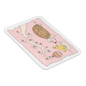 カスタマイズ可能なカメのイースターマグネット マグネット (右側)