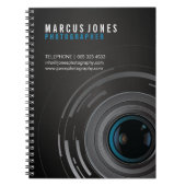 カスタマイズ可能なカメラマンのノート ノートブック (正面)