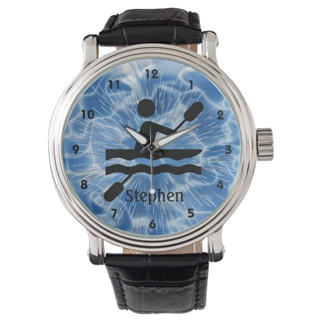 カスタマイズ可能なカヤックデザインウォッチ 腕時計 (正面)