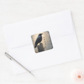 カスタマイズ可能なカラスのシール スクエアシール (封筒)