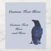 カスタマイズ可能なカラス ワインラベル (シングルラベル)