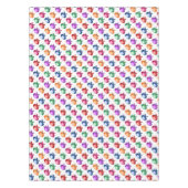 カスタマイズ可能なカラフルかわいいフクロウ模様 テーブルクロス (正面)