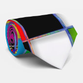 カスタマイズ可能なカラフルな正方形のタイ ネクタイ (ロール)