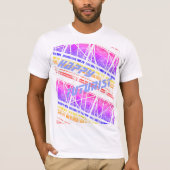 カスタマイズ可能なカラフル付きの未来的なシャツ Tシャツ (正面)