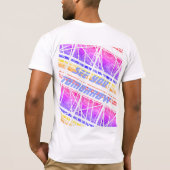 カスタマイズ可能なカラフル付きの未来的なシャツ Tシャツ (裏面)