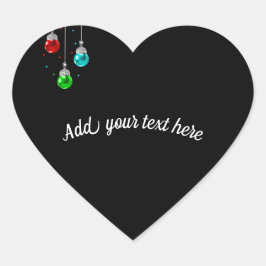 カスタマイズ可能なカラフル真珠 ハートシール