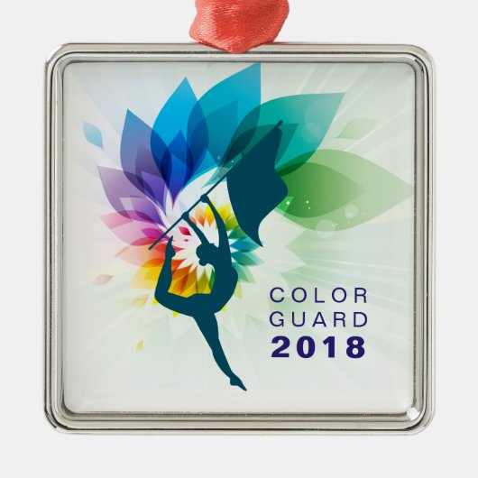 カスタマイズ可能なカラーガードのオーナメント メタルオーナメント (正面)
