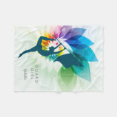 カスタマイズ可能なカラーガードのフリースのブランケット フリースブランケット (正面(横))