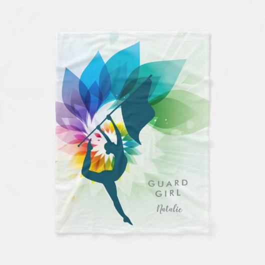 カスタマイズ可能なカラーガードのフリースのブランケット フリースブランケット (正面)