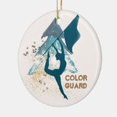 カスタマイズ可能なカラーガードオーナメント セラミックオーナメント (左)