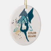 カスタマイズ可能なカラーガードオーナメント セラミックオーナメント (右)