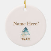 カスタマイズ可能なカラーガードオーナメント セラミックオーナメント (裏面)