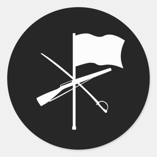 カスタマイズ可能なカラーガードステッカー ラウンドシール (正面)