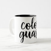 カスタマイズ可能なカラーガードマグ ツートーンマグカップ (正面左)