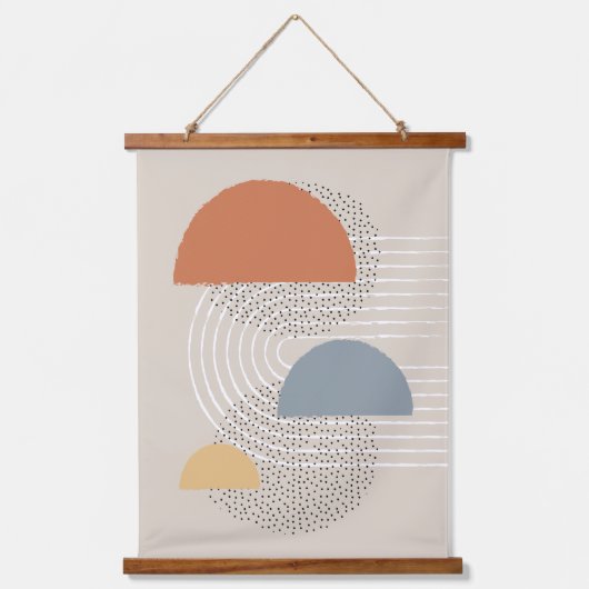 カスタマイズ可能なカラーモダン抽象芸術ウォールアート 吊り下げ型タペストリー (正面3)