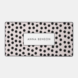 カスタマイズ可能なカラー水玉模様 デスクマット