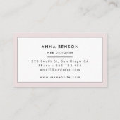 カスタマイズ可能なカラー水玉模様 名刺 (裏面)