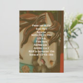 カスタマイズ可能なカルーセル馬 招待状 (スタンド正面)