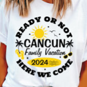 カスタマイズ可能なカンクンファミリーバケーションTシャツ Tシャツ