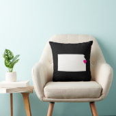 カスタマイズ可能なカンザス州ラブリバーシブルピロー クッション (椅子)