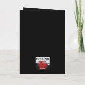 カスタマイズ可能なカードスイートガールとお誕生日ケーキ カード (裏面)