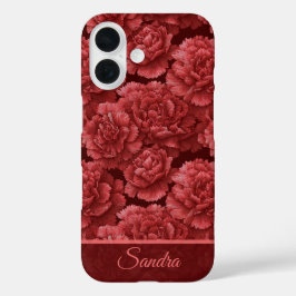 カスタマイズ可能なカーネーションのホリデーギフト iPhone 16ケース