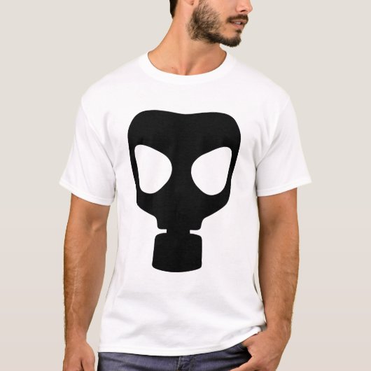カスタマイズ可能なガスマスク Tシャツ (正面)