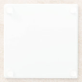 カスタマイズ可能なガラスのコースターを作成 ガラスコースター (裏面)